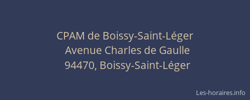 CPAM de Boissy-Saint-Léger