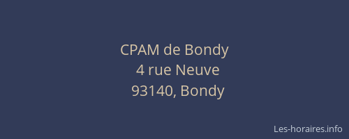 CPAM de Bondy