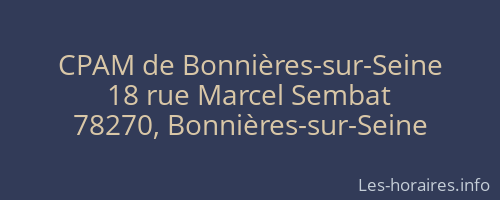 CPAM de Bonnières-sur-Seine