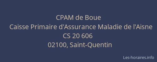 CPAM de Boue