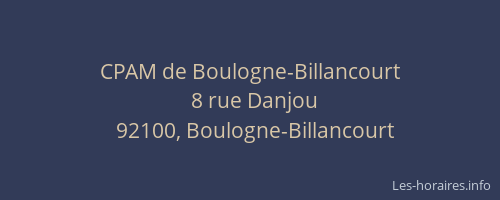 CPAM de Boulogne-Billancourt