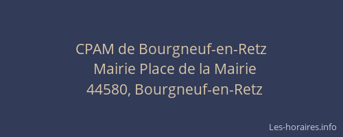 CPAM de Bourgneuf-en-Retz
