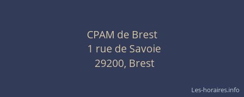 CPAM de Brest