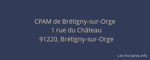 CPAM de Brétigny-sur-Orge