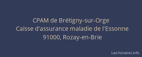 CPAM de Brétigny-sur-Orge