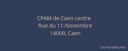 CPAM de Caen centre