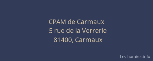 CPAM de Carmaux