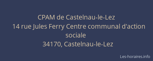CPAM de Castelnau-le-Lez
