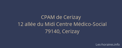 CPAM de Cerizay