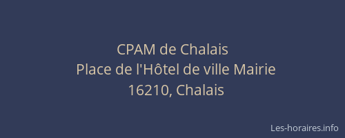 CPAM de Chalais