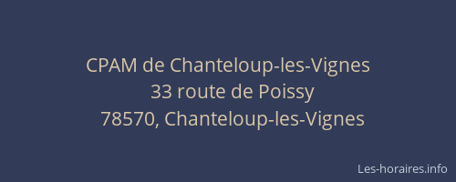 CPAM de Chanteloup-les-Vignes