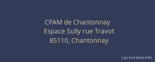 CPAM de Chantonnay