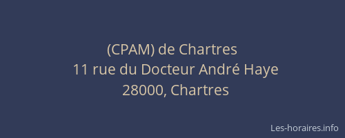 (CPAM) de Chartres