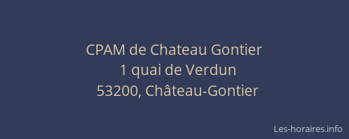 CPAM de Chateau Gontier