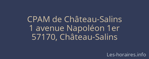 CPAM de Château-Salins