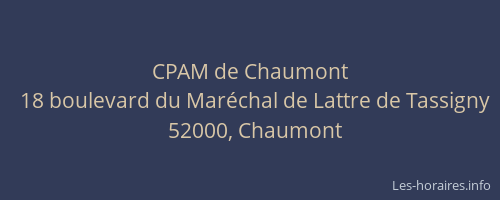 CPAM de Chaumont