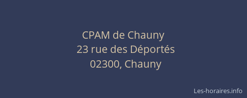 CPAM de Chauny