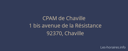 CPAM de Chaville