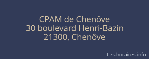CPAM de Chenôve
