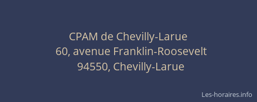 CPAM de Chevilly-Larue
