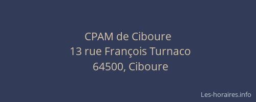 CPAM de Ciboure