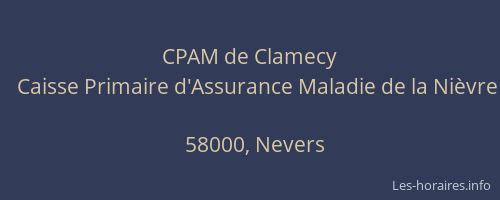 CPAM de Clamecy