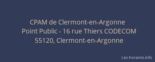 CPAM de Clermont-en-Argonne