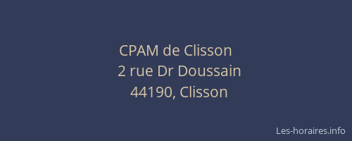 CPAM de Clisson