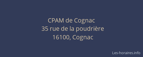 CPAM de Cognac