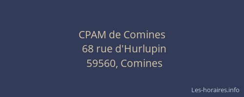 CPAM de Comines