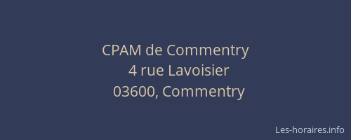 CPAM de Commentry