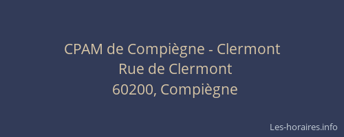 CPAM de Compiègne - Clermont