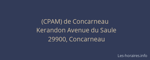 (CPAM) de Concarneau