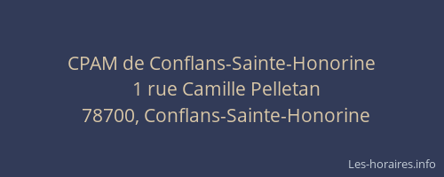CPAM de Conflans-Sainte-Honorine