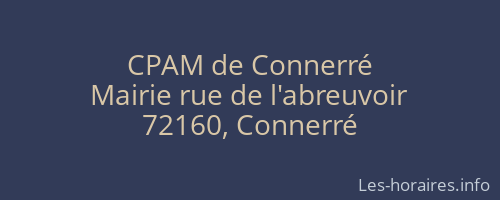 CPAM de Connerré