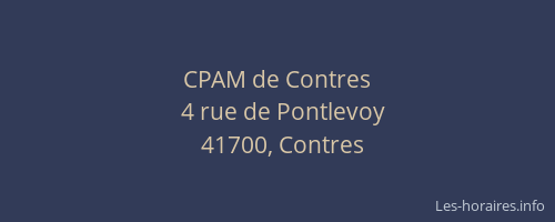 CPAM de Contres