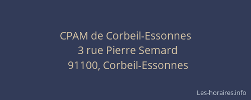 CPAM de Corbeil-Essonnes