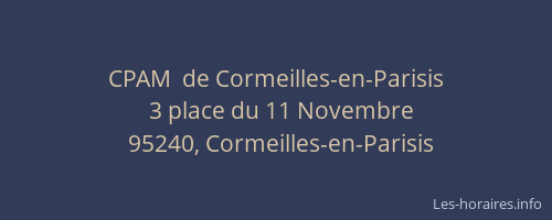 CPAM  de Cormeilles-en-Parisis