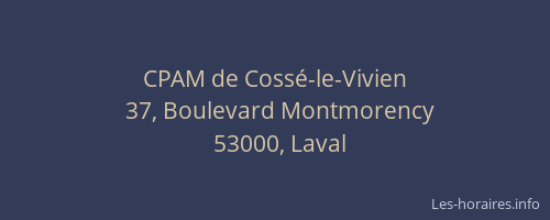 CPAM de Cossé-le-Vivien