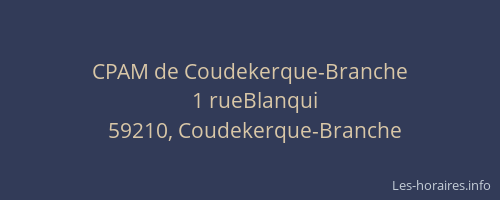 CPAM de Coudekerque-Branche