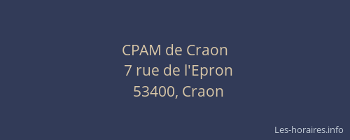 CPAM de Craon