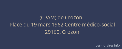 (CPAM) de Crozon