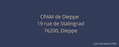 CPAM de Dieppe