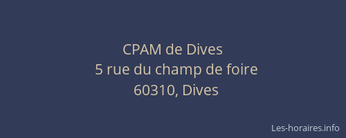 CPAM de Dives