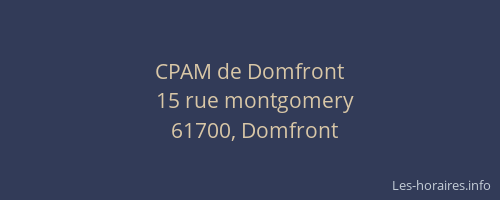 CPAM de Domfront