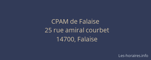 CPAM de Falaise