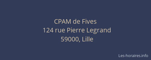 CPAM de Fives