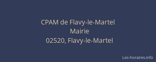 CPAM de Flavy-le-Martel