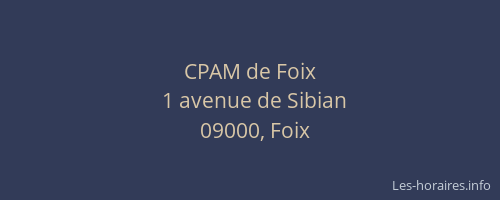 CPAM de Foix