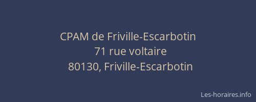 CPAM de Friville-Escarbotin